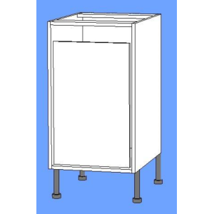 Single Door Floor Under Counter Bin 450mm Wide
