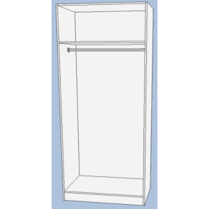 Built in Cupboard Unit Narrow - Height 2260mm