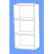 Wall Shelf Unit 3 Narrow 900mm high