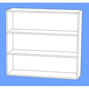 Wall Shelf Unit 3 Wide 900mm high